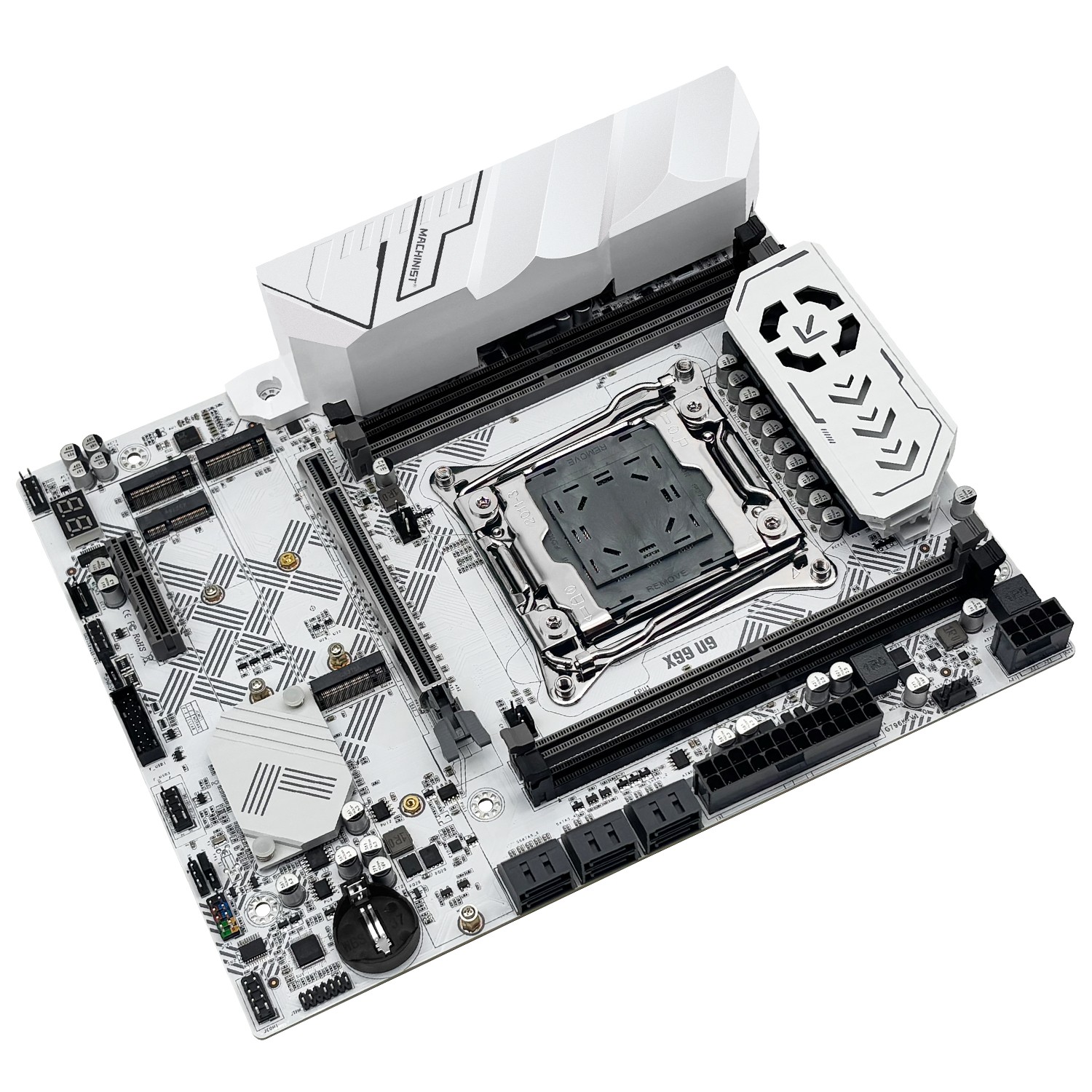 X99 Motherboard 4*DDR4 LGA 2011-3 NVMe M.2 WIFI M.2, PCIe3.0 SATA 3.0 w/ TPM 2.0