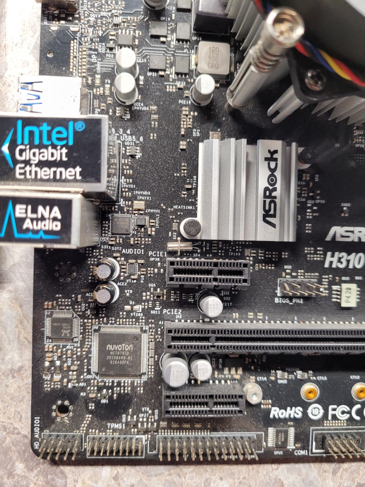 *COMBO ASRock H310CM-HDV/M.2 mATX Motherboard Combo i5-8500, 16GB Ram, Cooler