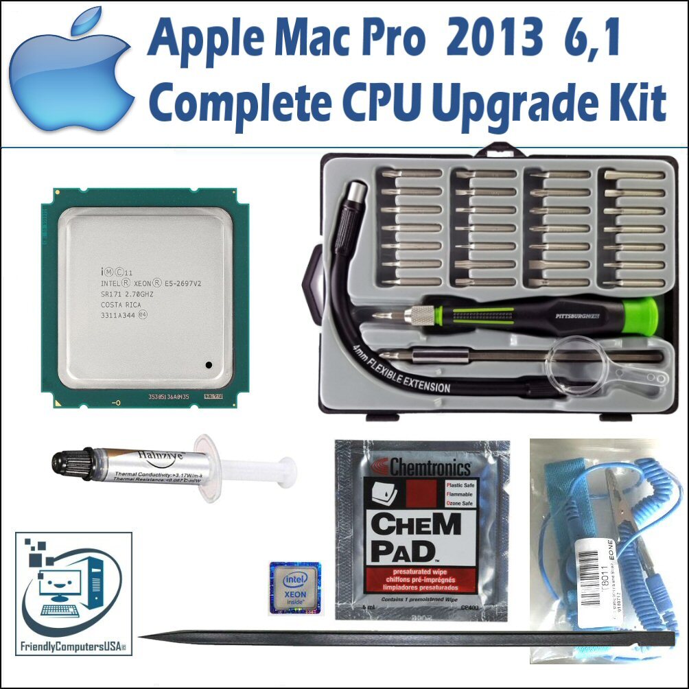 2013 Apple Mac Pro 6,1 CPU Processor Replacement upgrade up to 12 Core E5-2697v2
