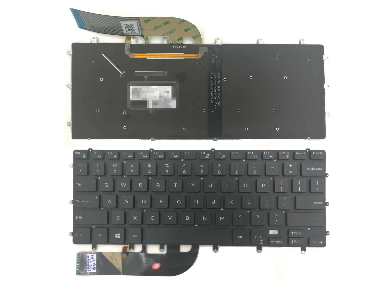 Keyboard with Backlit for DELL XPS 15 9550 9560 9570 Laptop US Layout