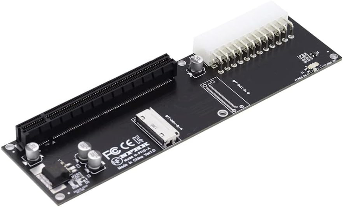 8X Oculink SFF-8612 8611 to PCIE Pci-Express 16X Adapter with ATX 24Pin Power Po