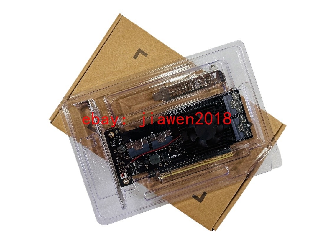 PEX88048 PCI-Express 4.0×16 NVMe Switch Adapter 4*SFF-8654 ZFS FreeNAS unRAID