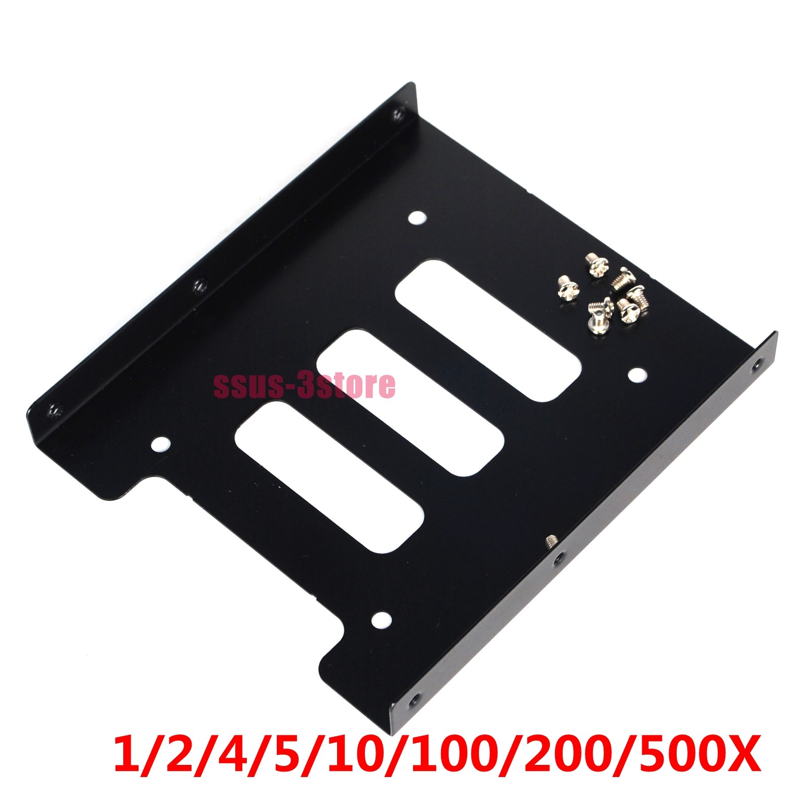 Lot 2.5″ to 3.5″ Bay SSD Metal Hard Drive HDD Mounting Bracket Adapter Tray