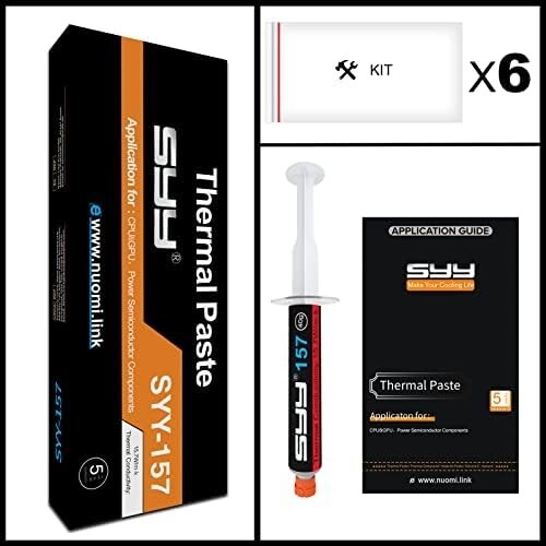 SYY PC Thermal Paste Kit, 80 Grams (Two 40g Tubes Plus 6 Application Kits)