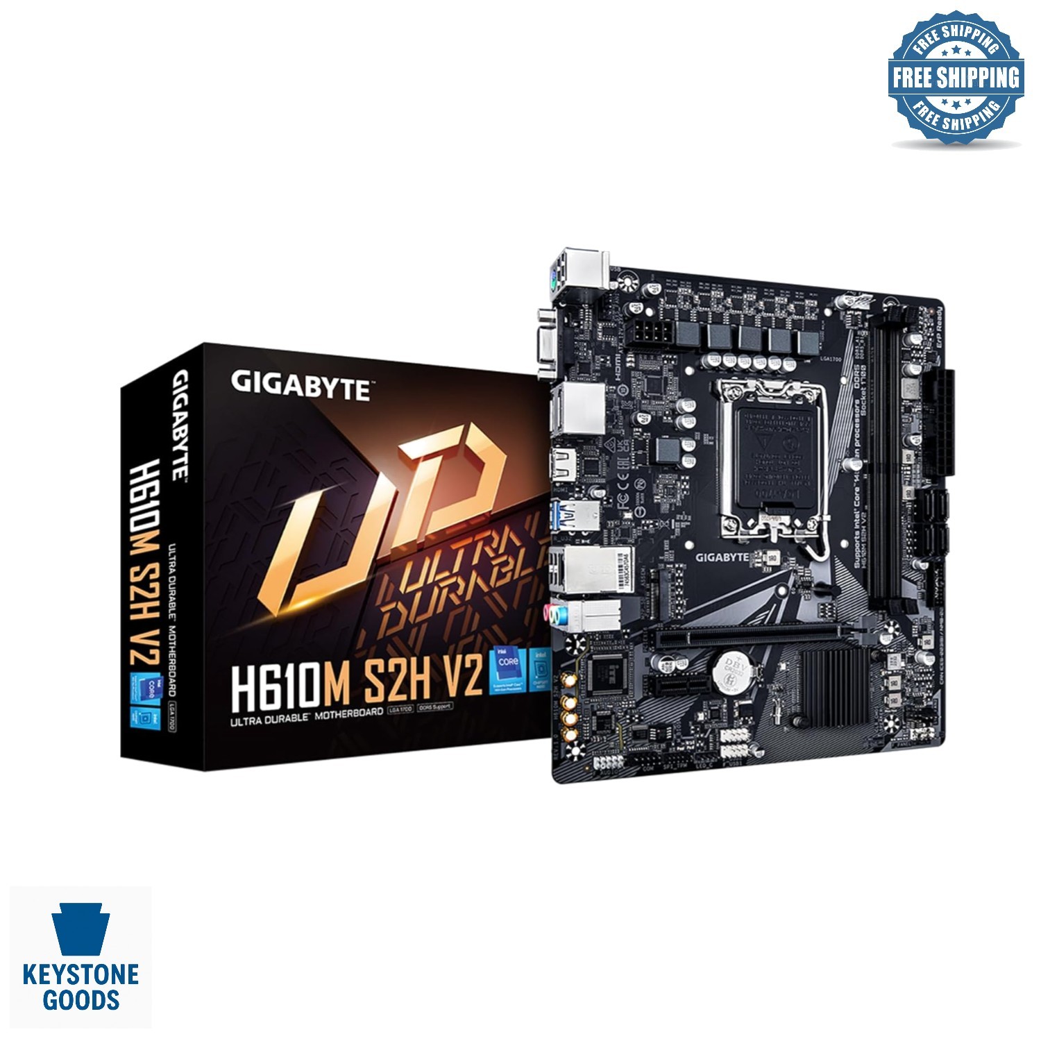 H610M S2H V2 MicroATX Motherboard for 12th-14th Gen Intel Processors with PCI…