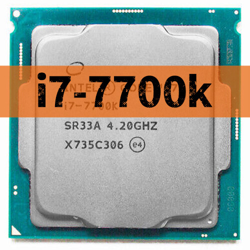 Intel 7th Cores i7-7700K SR33A 4.20GHz 4 Cores 8-T 8MB 91W LGA1151 CPU Processor