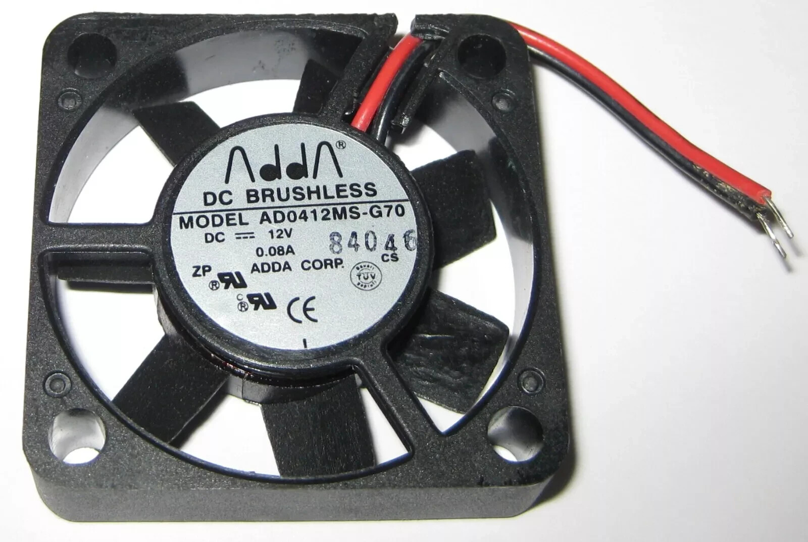 LOT (10 units) Adda AD0412MS-G70 40 mm x 10 mm fan – 12 V DC – 5.7 CFM