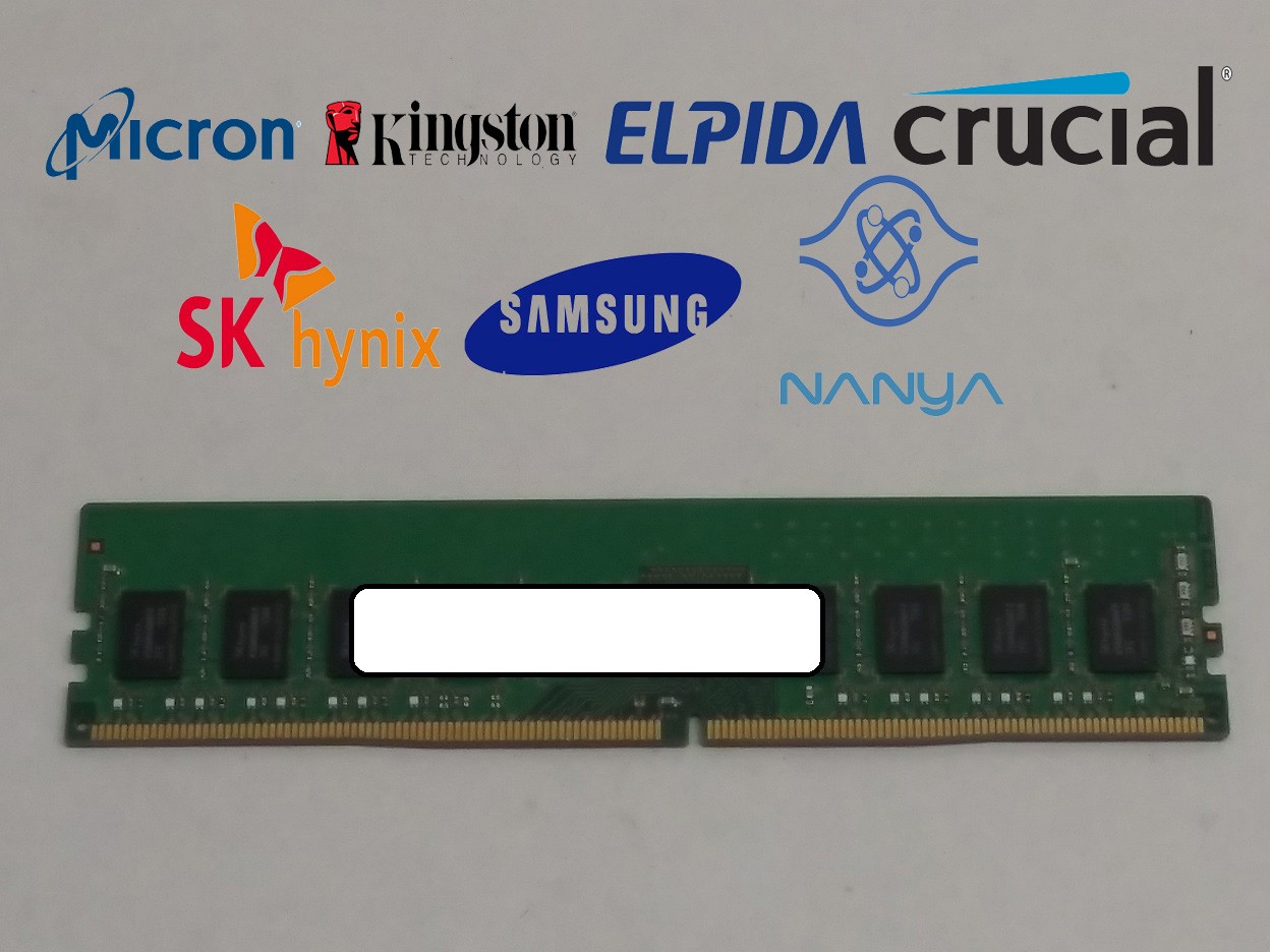 Major Brand 4 GB PC4-17000 (DDR4-2133) 1Rx8 DDR4 Desktop Memory