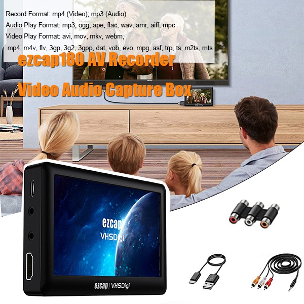 VCR VHS Video to Digital Converter 3.0 Third Generation USB Capture Device