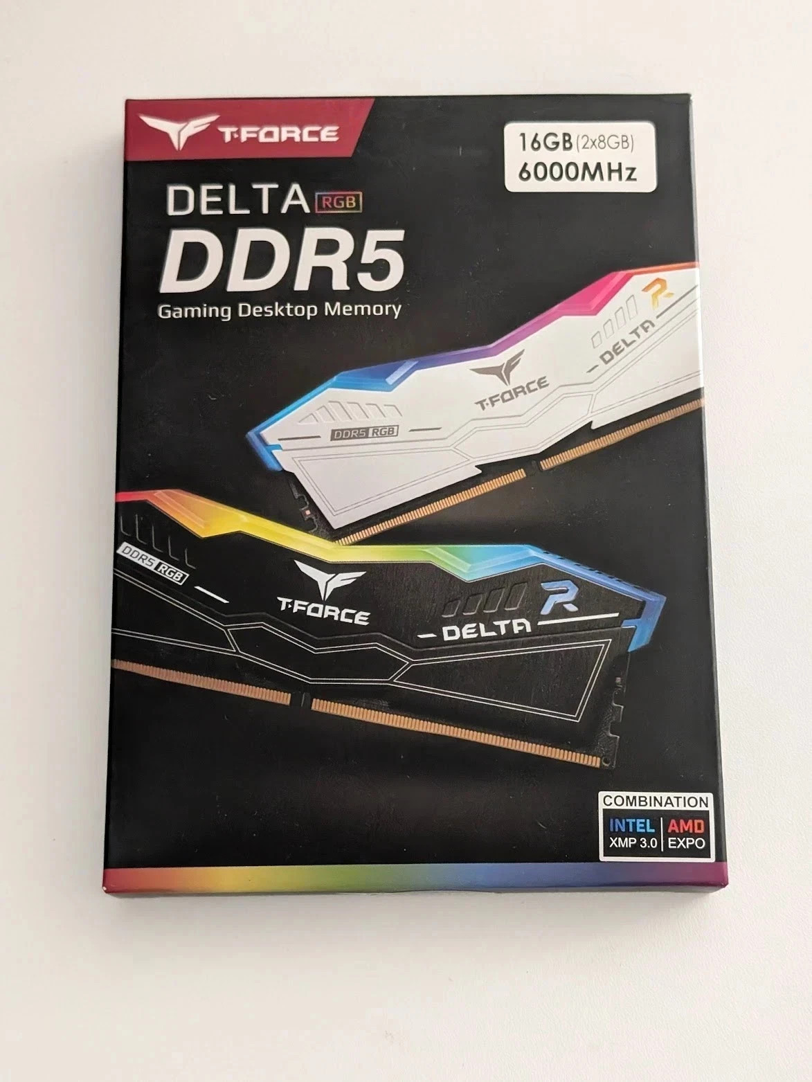 TEAMGROUP T-Force Delta RGB 16GB 2x8GB DDR5 6000 CL38 XMP EXPO White