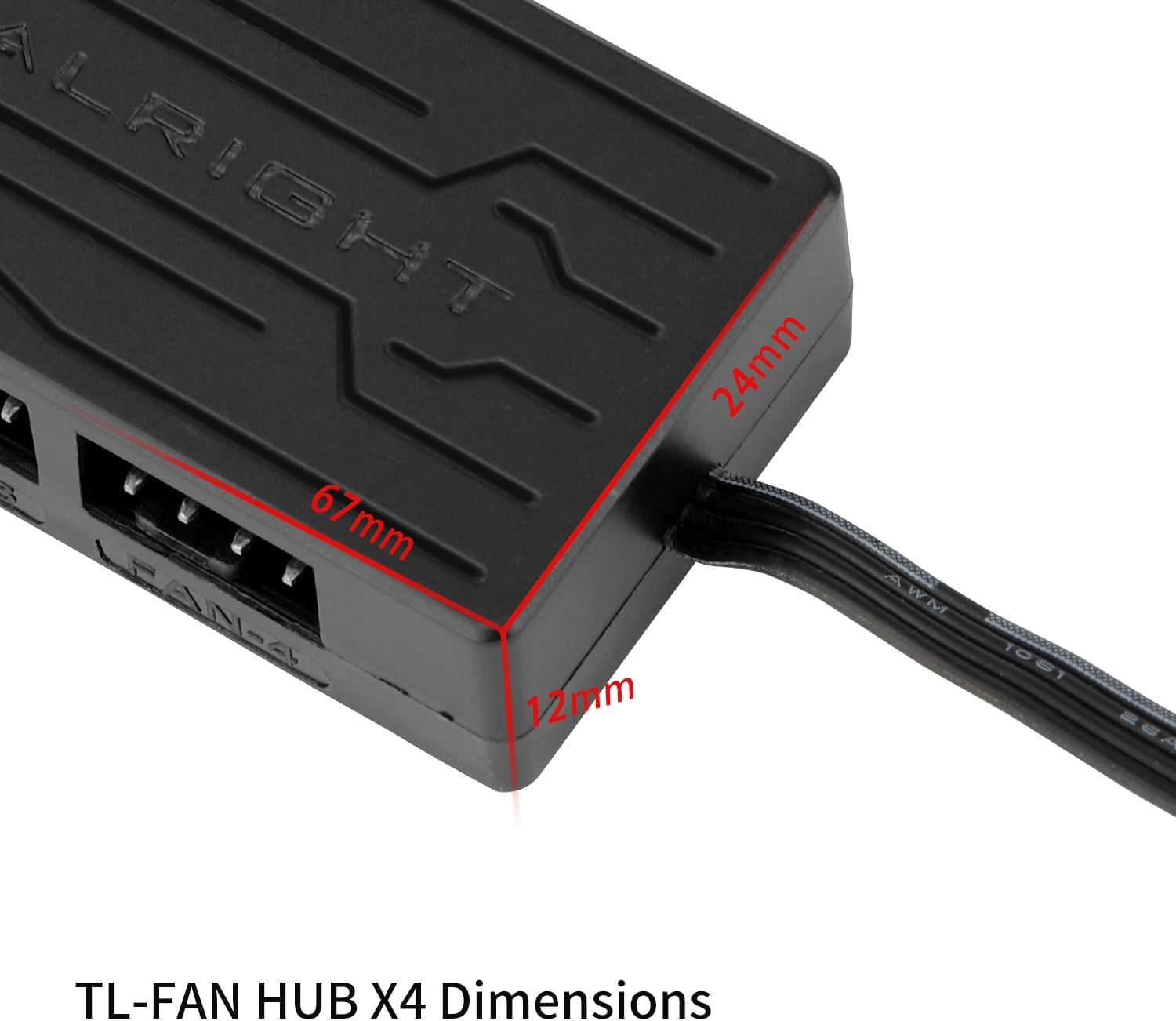 FAN HUB X4 PWM Fan Controller – 4 Port 4-Pin, Multiple Interface