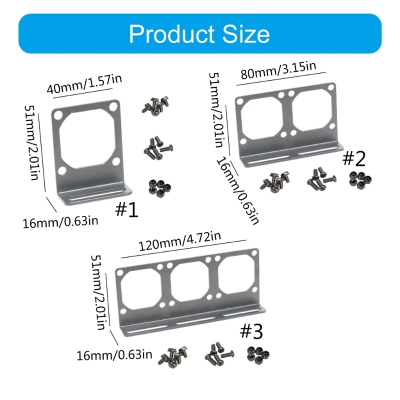 Universal 4cm Fan Bracket PC Chassis Fan Cooling Mount CPU Fan Holder 3Hole