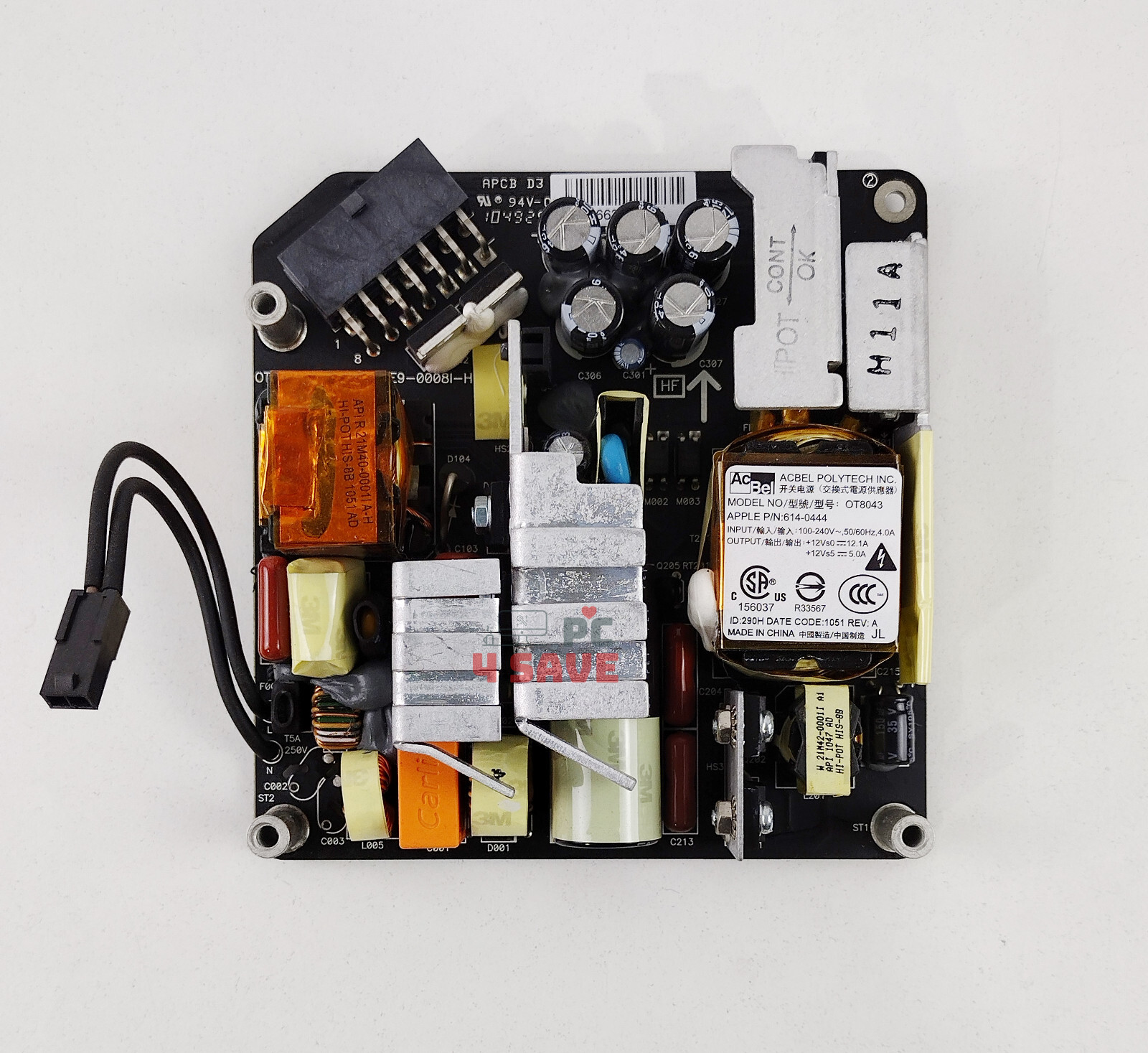 Genuine Apple iMac 21.5″ A1311 205W Power Supply 2009 2010 2011 OT8043 614-0444