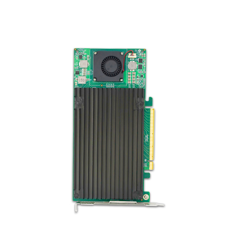 PCIe 3.0 x16 to 4 xM.2 SSD NVMe SwitchAdapter Switch Card with heatsink