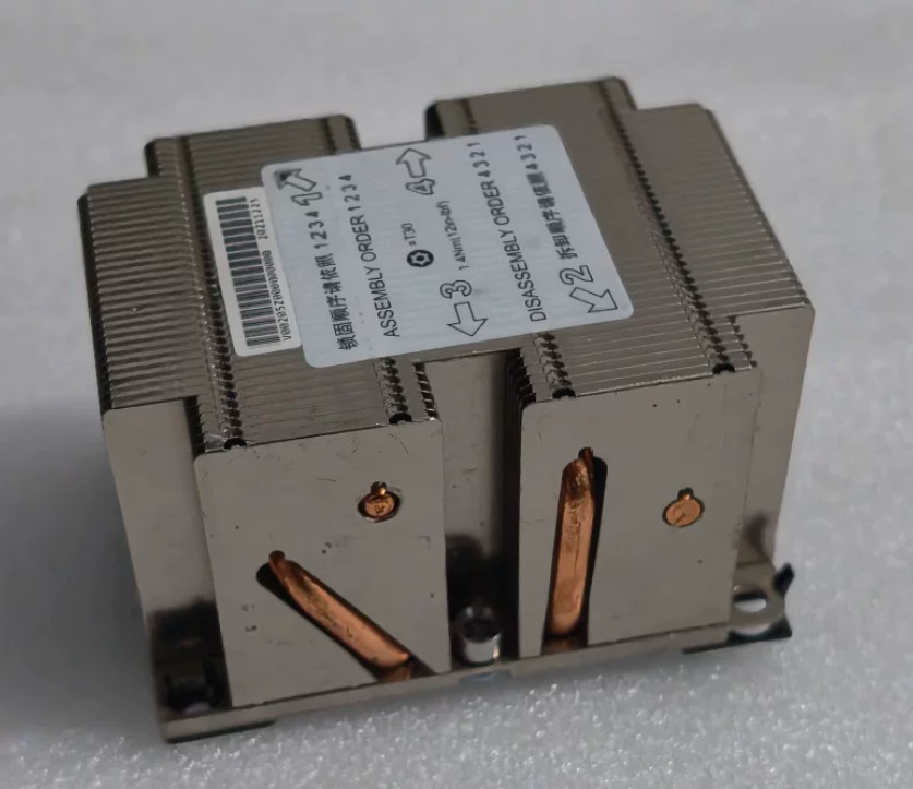 4 Heat Pipe LGA3647 Passive Cooler Fanless Server CPU Heatsink
