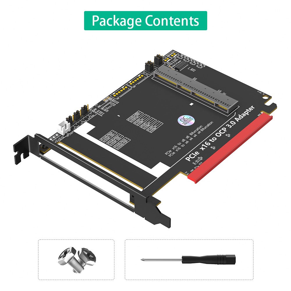 PCI Express 16x to Gen-Z 4C Adapter Support OCP NIC 3.0 Network Card