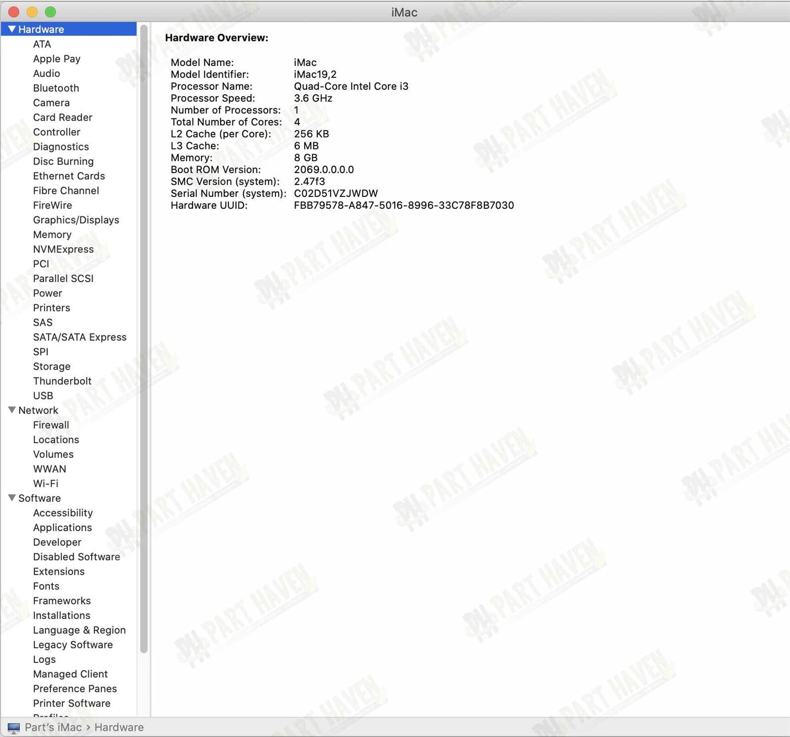 Apple iMac 21.5″ A2116 4k 2019 Logic Board Radeon Pro 555x || No CPU No SSD Slot