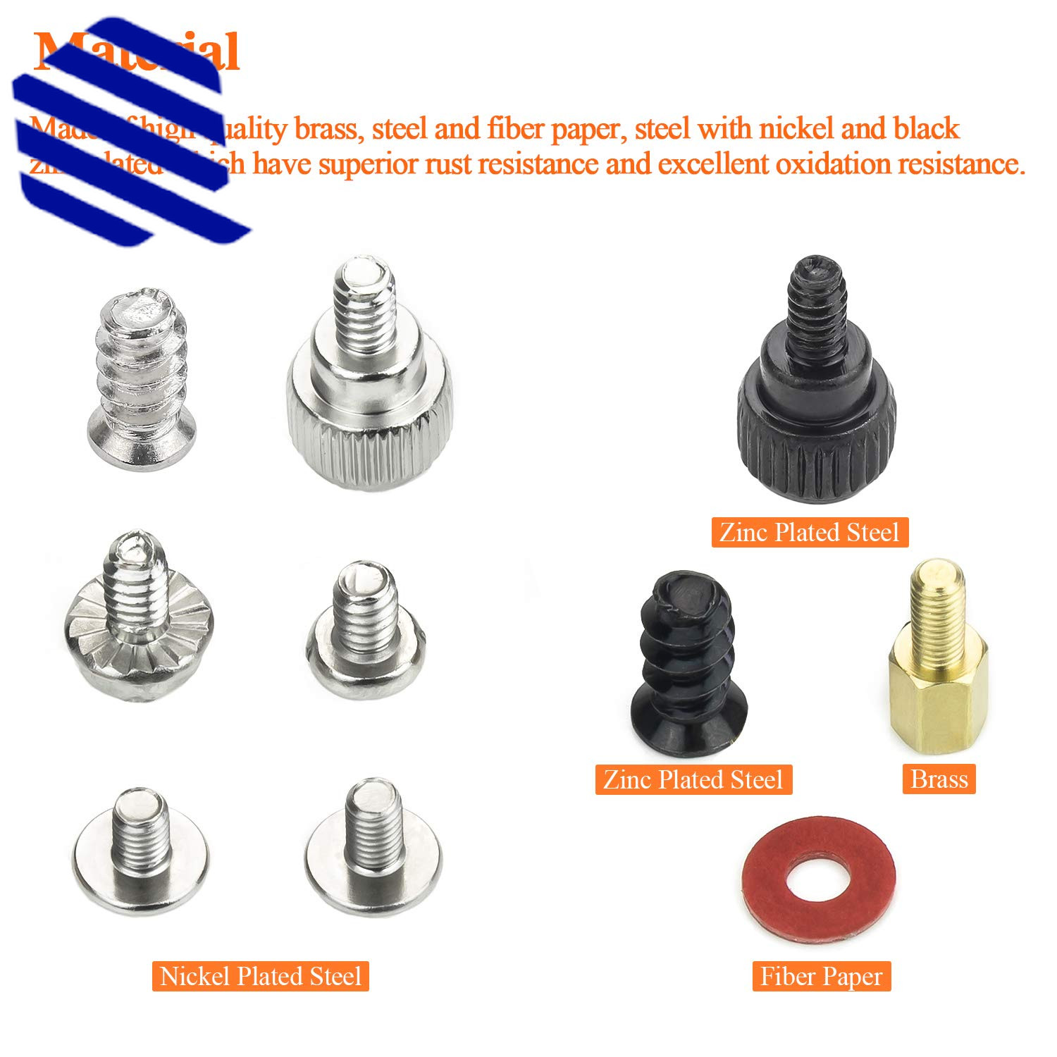 Computer Standoffs Screws Assortment Kit for Hard Drive Computer 360 Pieces NEW