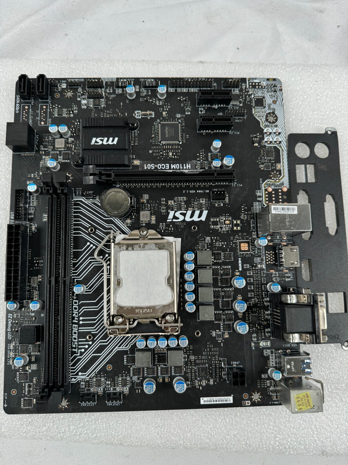 MSI H110M ECO-S01 Intel LGA 1151 mATX Motherboard ; Tested