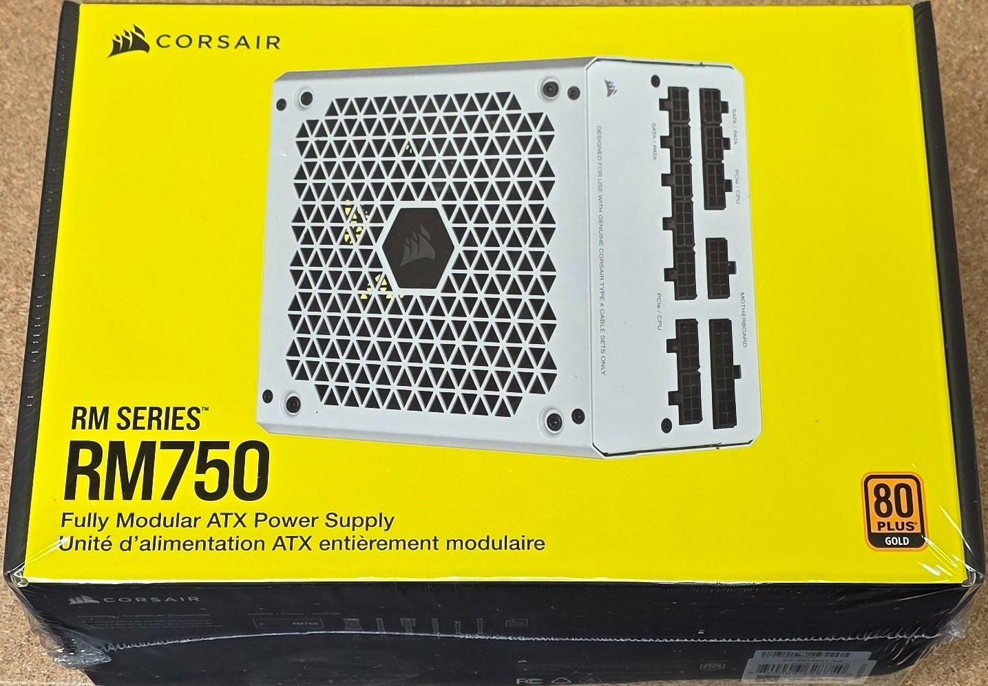 CORSAIR RM750 (2021) 750W 80 PLUS Gold Modular Power Supply WHITE CP-9020231-NA