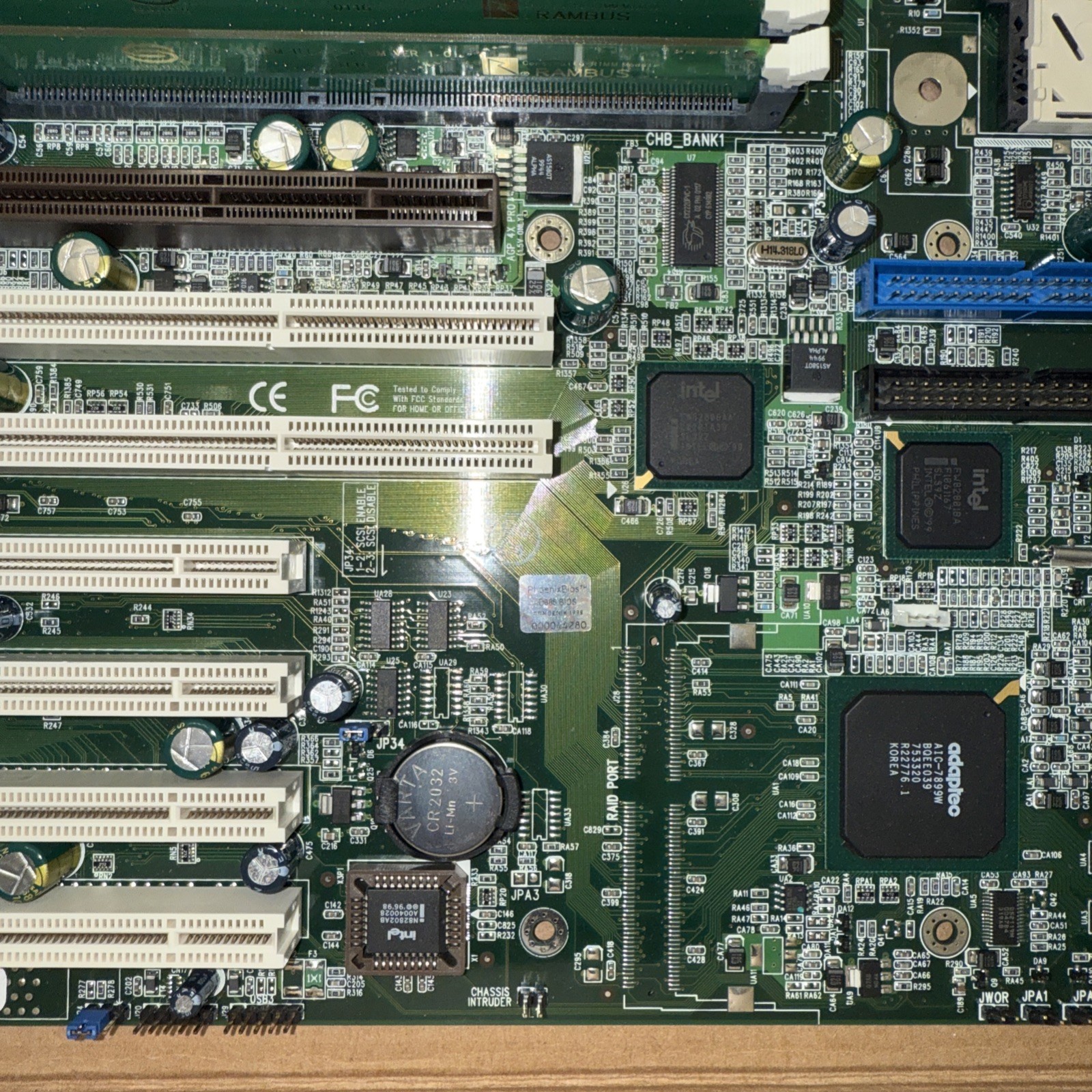 Supermicro P4DC6 Rev 1.01 Dual Socket 603 Xeon Motherboard NOS New RDRAM SCSI