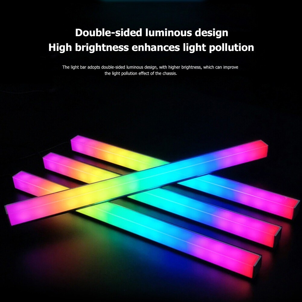 1/2/3/5pcs Coolmoon 5V/3Pin Small 4Pin AR30 RGB LED Strip Double-sided Magnetic