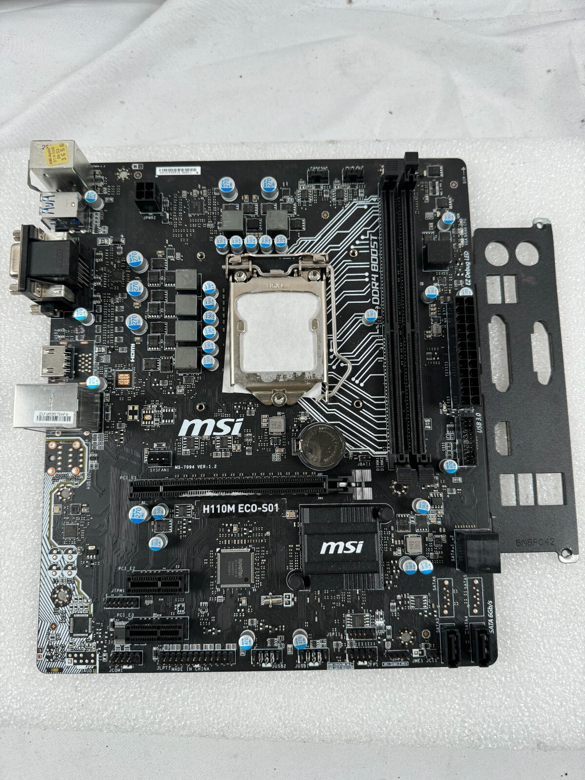 MSI H110M ECO-S01 Intel LGA 1151 mATX Motherboard ; Tested