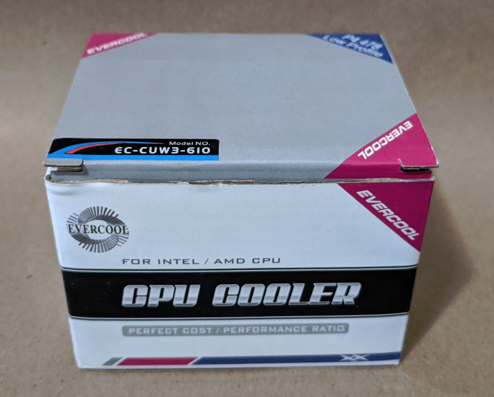 Evercool Low Profile Intel P4 Socket 478 1U/2U Server Copper Heatsink CPU Cooler