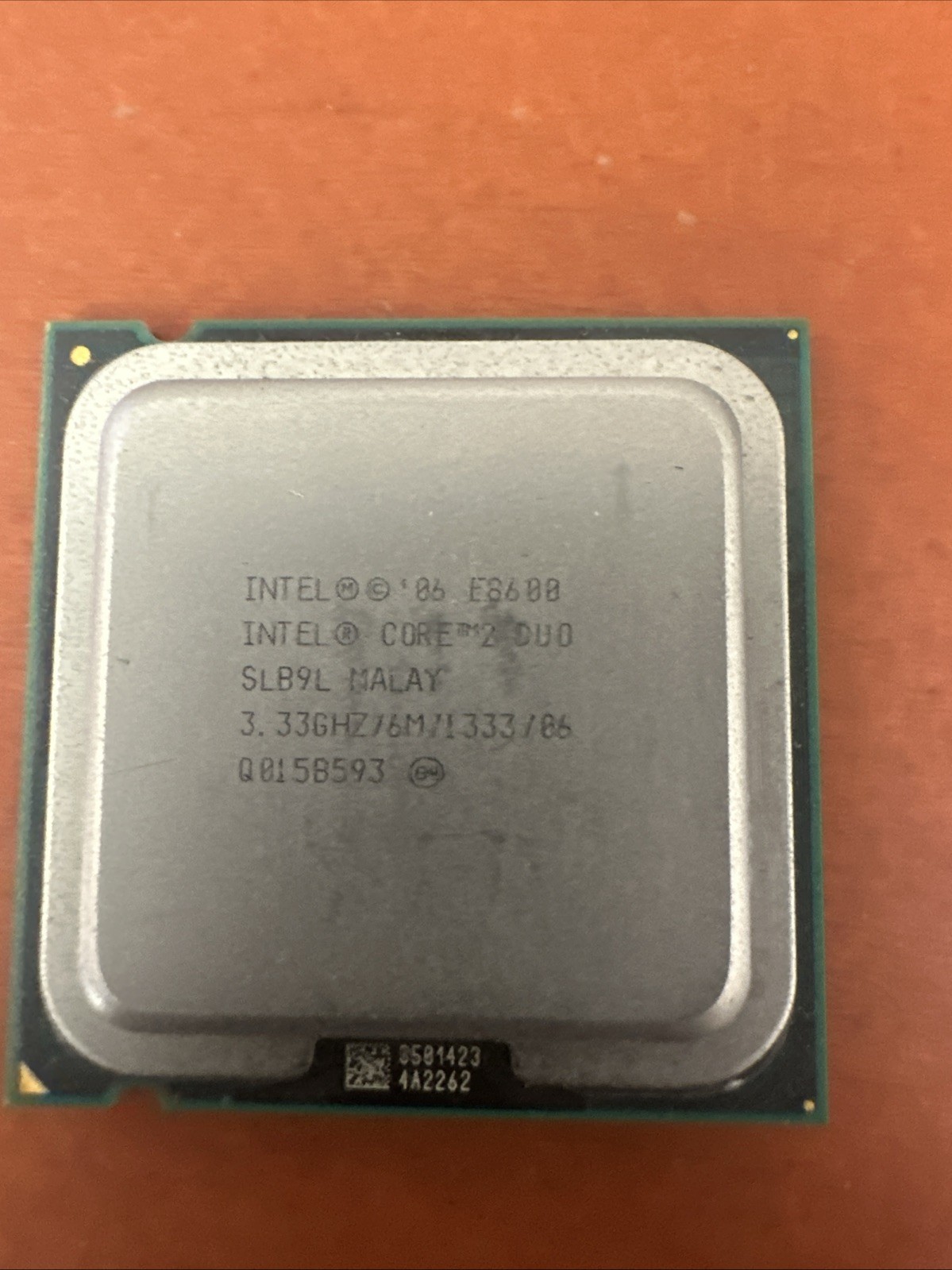 Intel Core 2 Duo E8600 SLB9L 3.33GHz 6M 1333 MHz Socket LGA775 Processor CPU