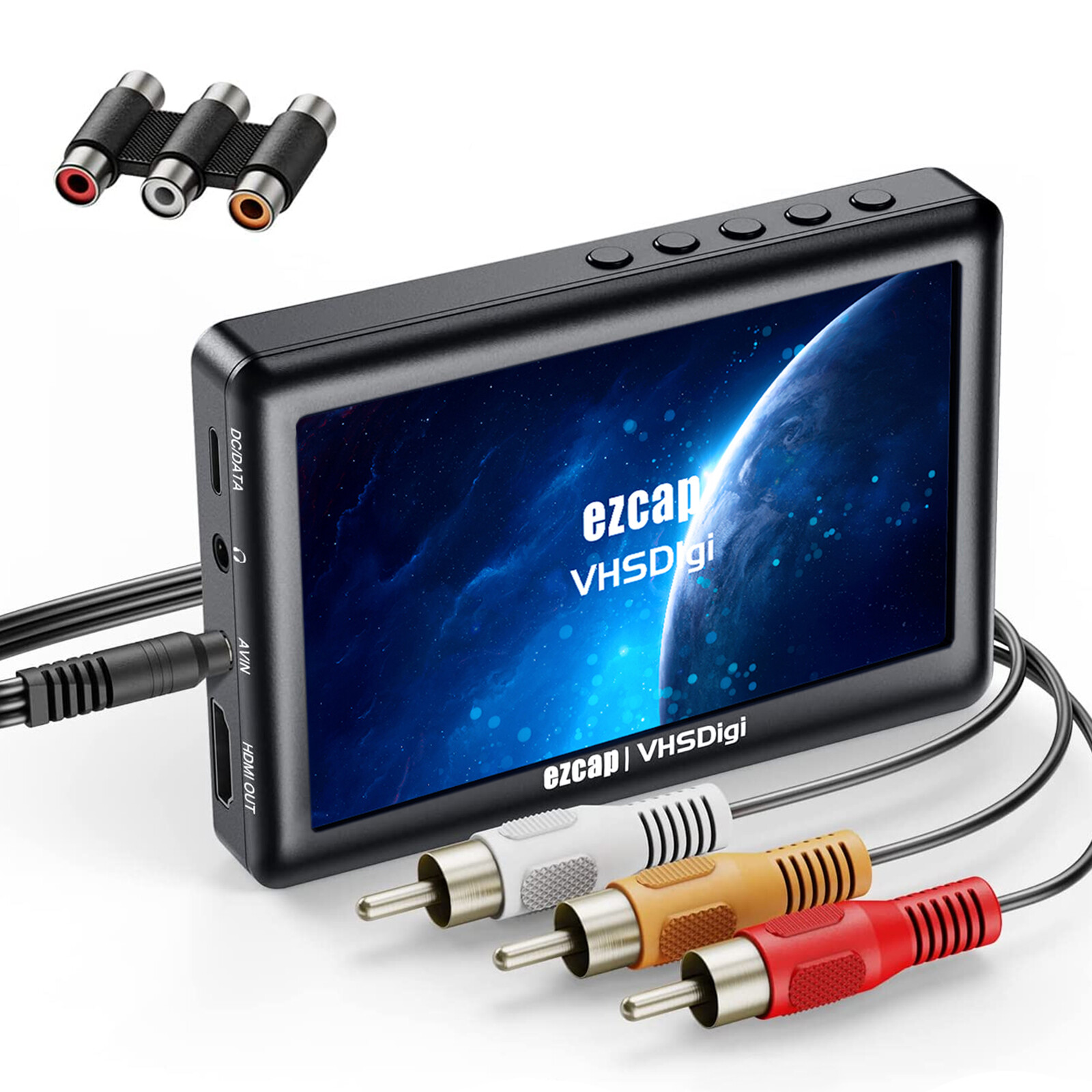 ezcap180 AV Recorder Video Audio Capture Box VCR VHS to Digital Converter S9P5