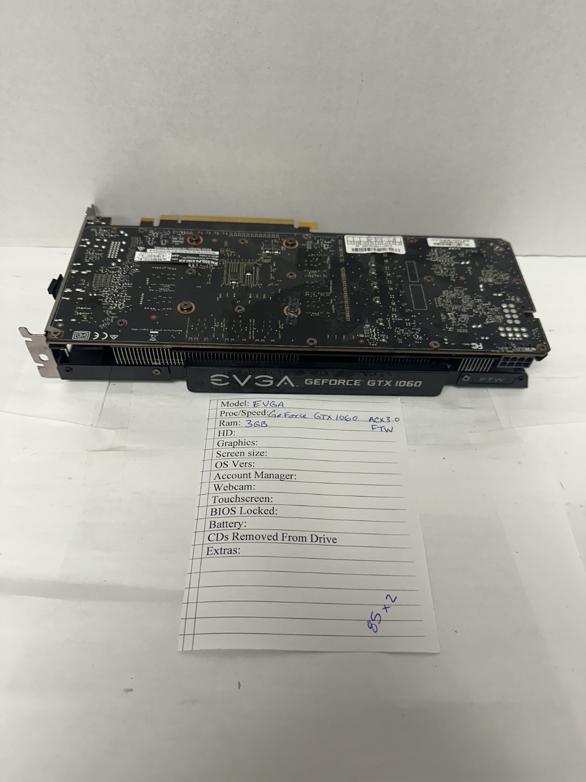 EVGA 03G-P4-6367,-KR GeForce GTX 1060 3GB GDDR5 Graphics Card Tested