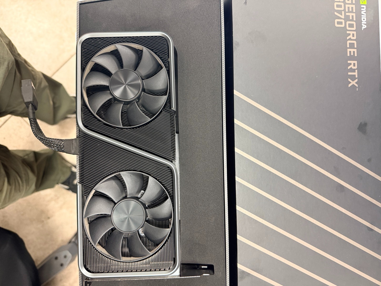 NVIDIA GEFORCE RTX 3070 (Founders Edition) Original box, Manuals and Accessories
