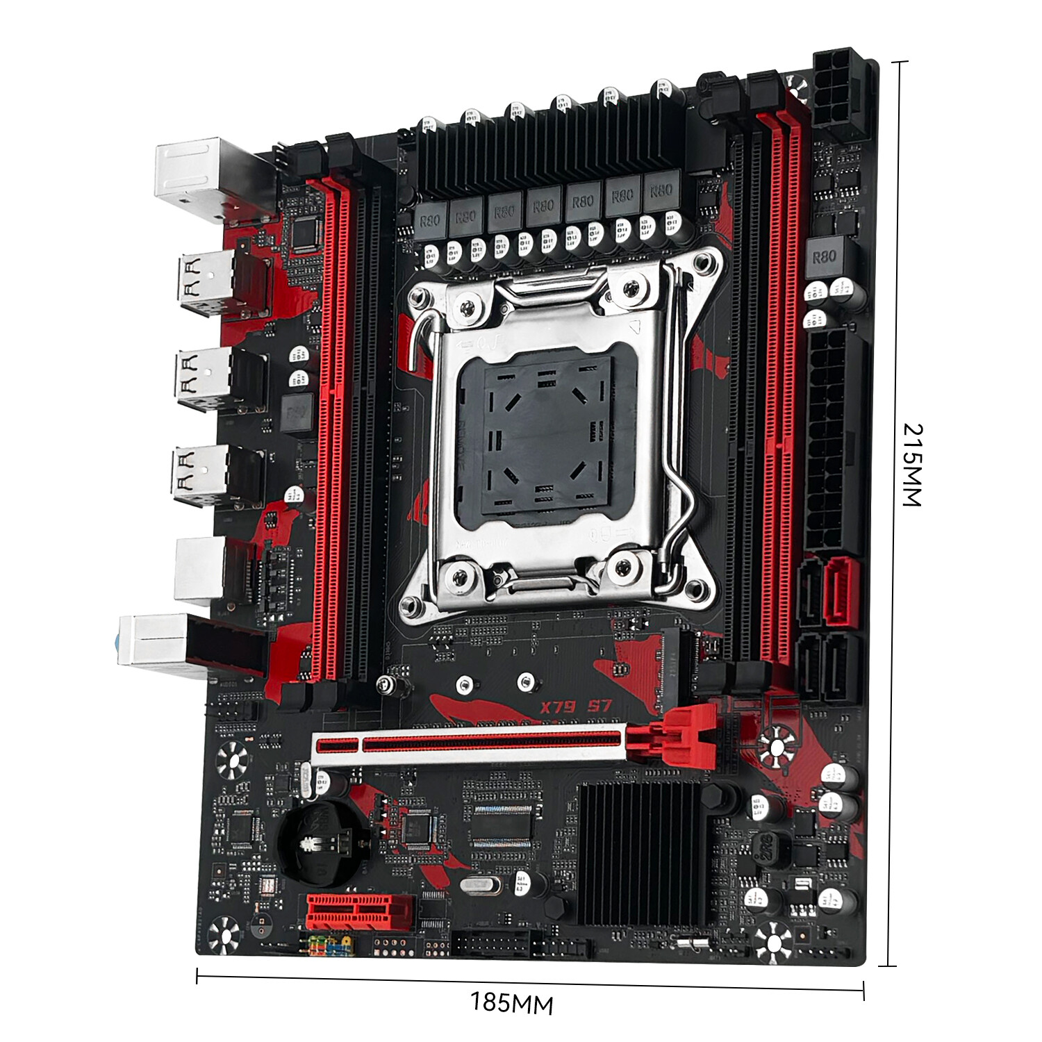 LGA 2011 X79 Motherboard DDR3 RAM Memory Support NVME/SATA M.2 PCI-E 3.0 USB2.0