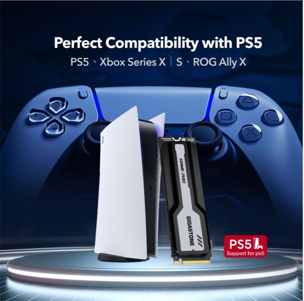 New 0hrs 4TB SSD Pro Gigastone- Taiwan for PS5 or PC 5GB read-wrote