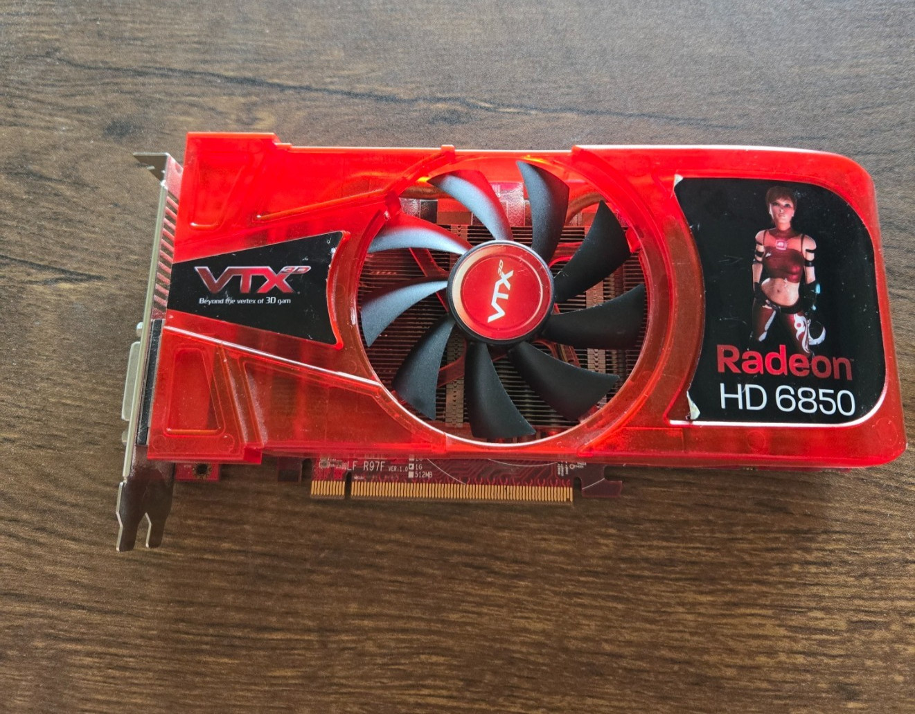 XFX Radeon HD 6850 1GB GDDR5 PCIe Graphics Card VX6850 1GBD5-DH Untested
