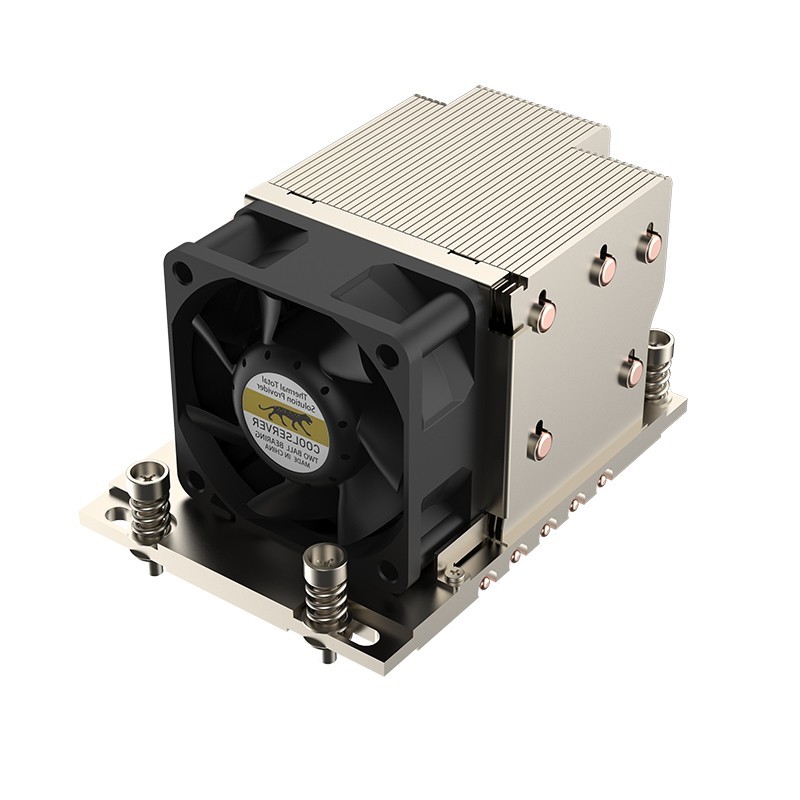 Coolserver 2U Socket SP3/TR4 CPU server Heatsink/Cooler and Fan, 320W TDP