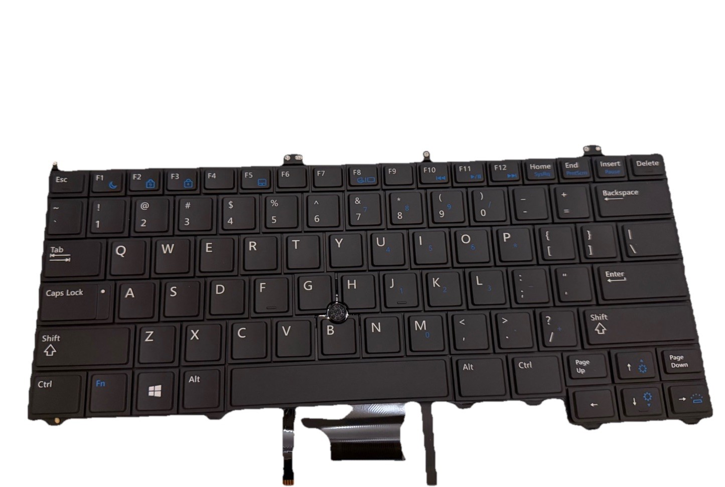 Backlit Keyboard w/ Pointer, US Layout for Dell Latitude E7440 E7240 E7420