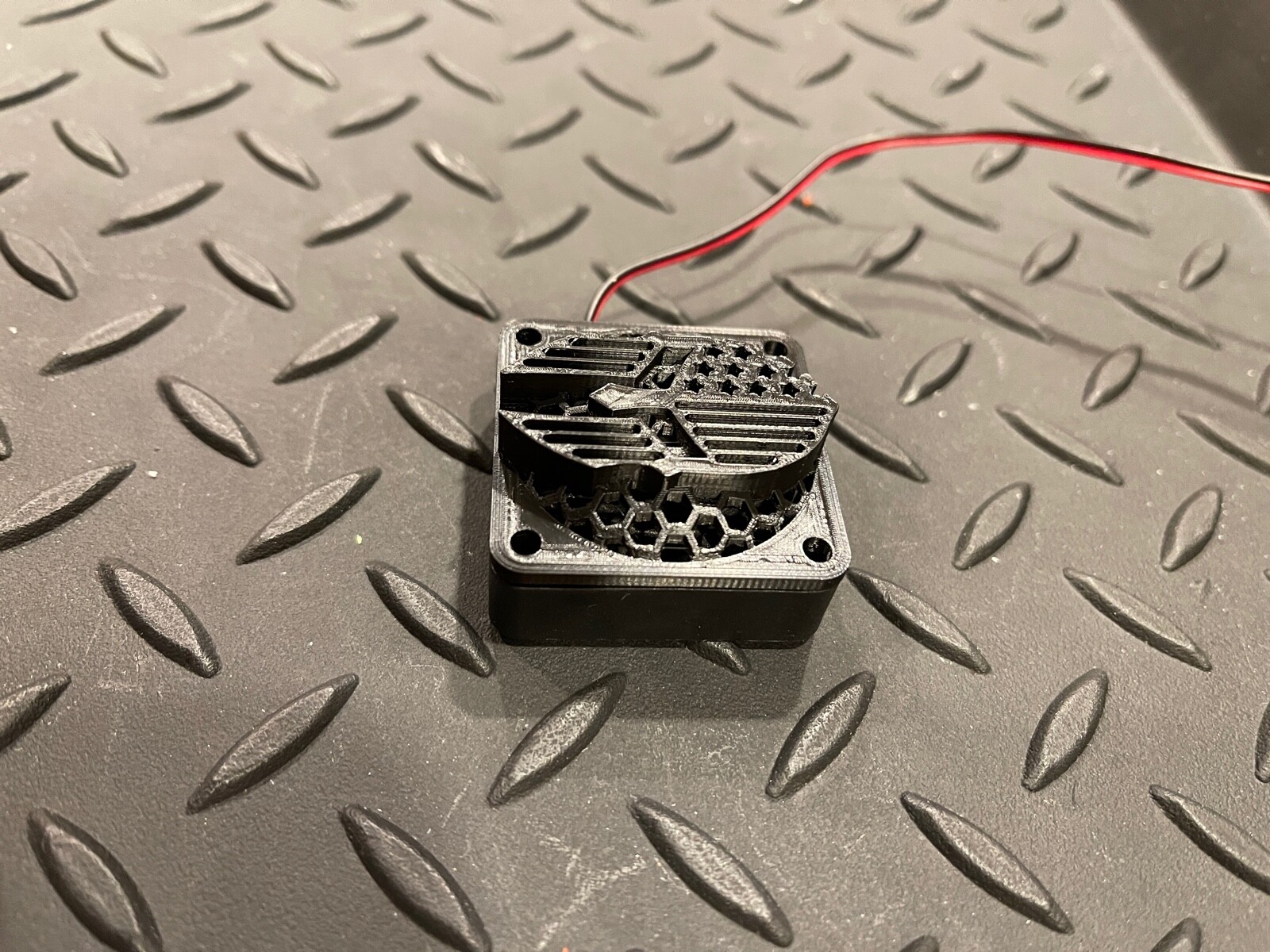 40mm CPU Motor ESC Fan Cover, RC Truck, Car, Truggy Cooling Fan 3D Spartan Flag