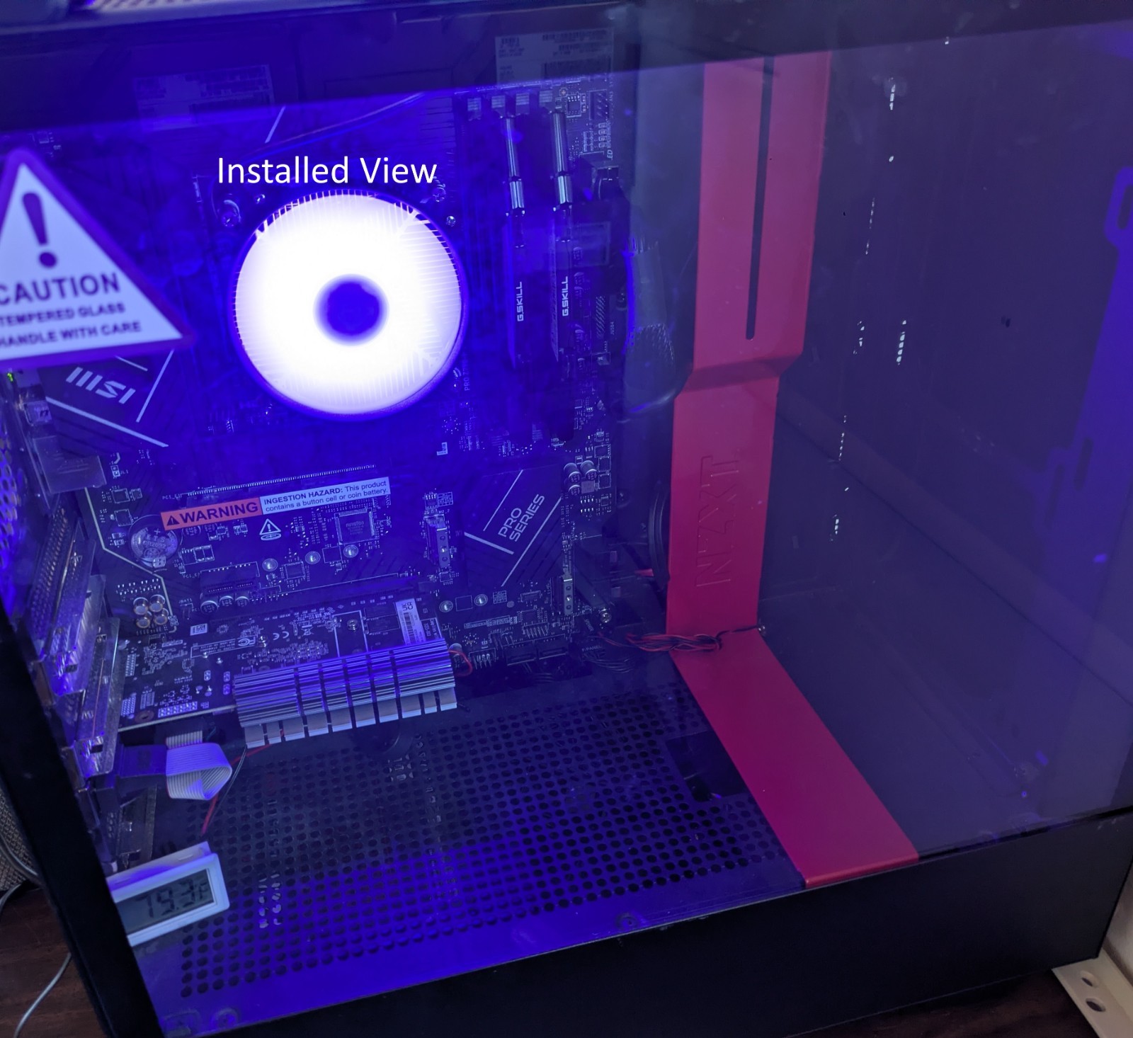 HIGH POWER® Low Profile Blue LED Intel Socket LGA1700 fo i7/i5/i3/i9 CPU Cooling