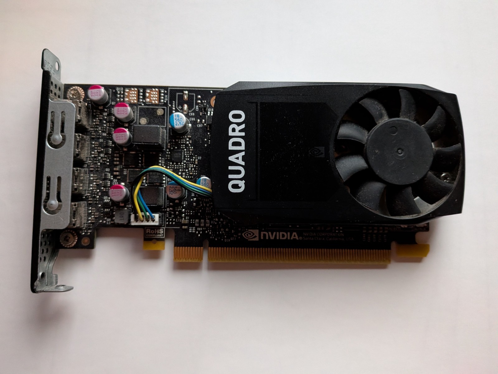 Nvidia Quadro P620 2GB GDDR5 4x mini DisplayPort PCIe Video Graphics Card
