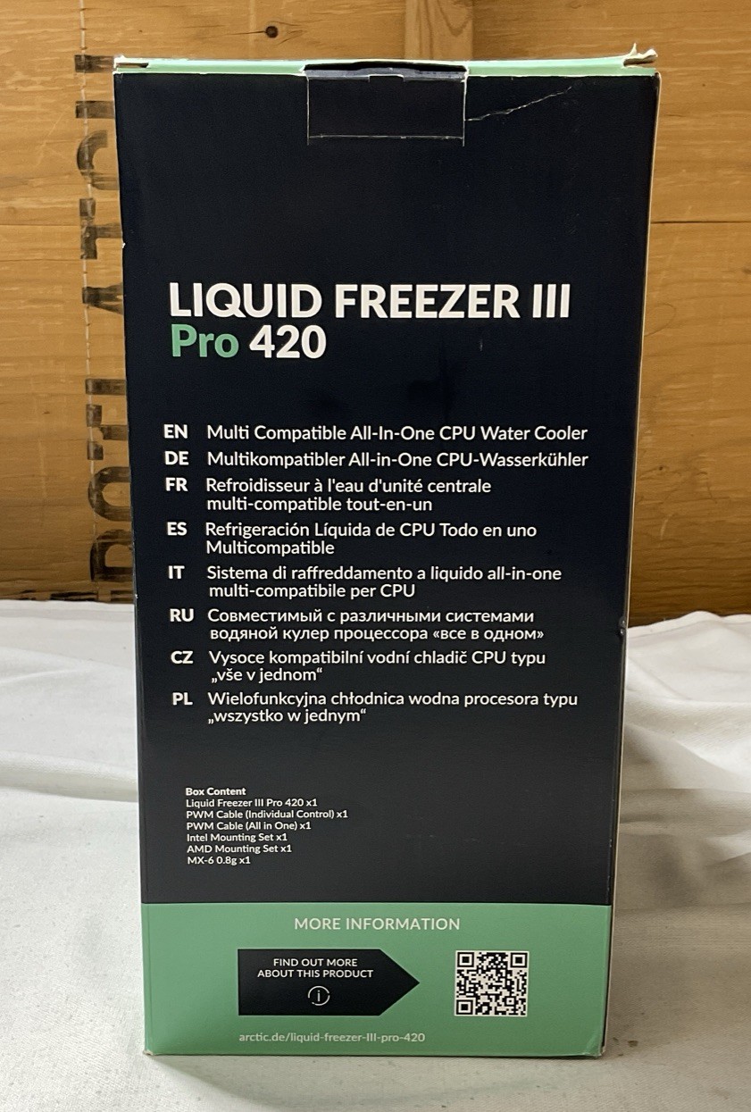 ARCTIC Liquid Freezer III Pro 420 black PC Water Cooler AIO Computer Cooling A3