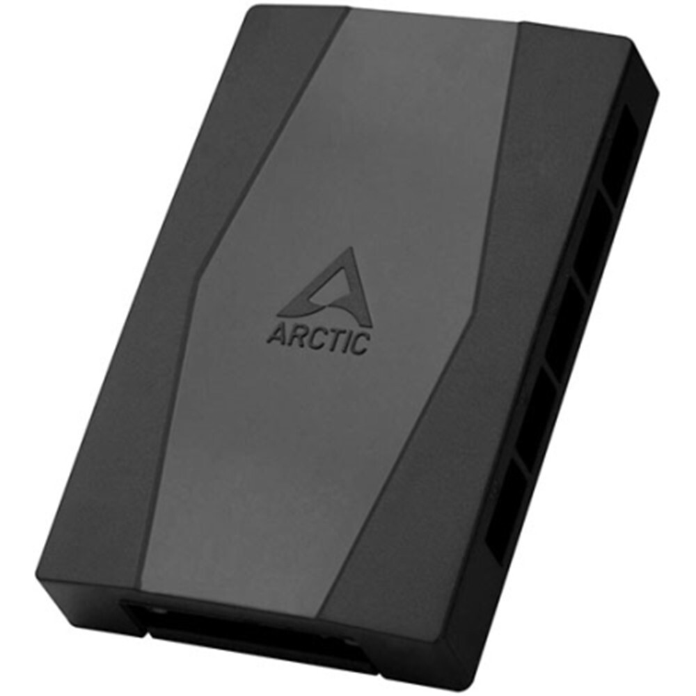 ARCTIC Case Fan Hub – 10-fold PWM Fan Distributor with SATA Power – Black
