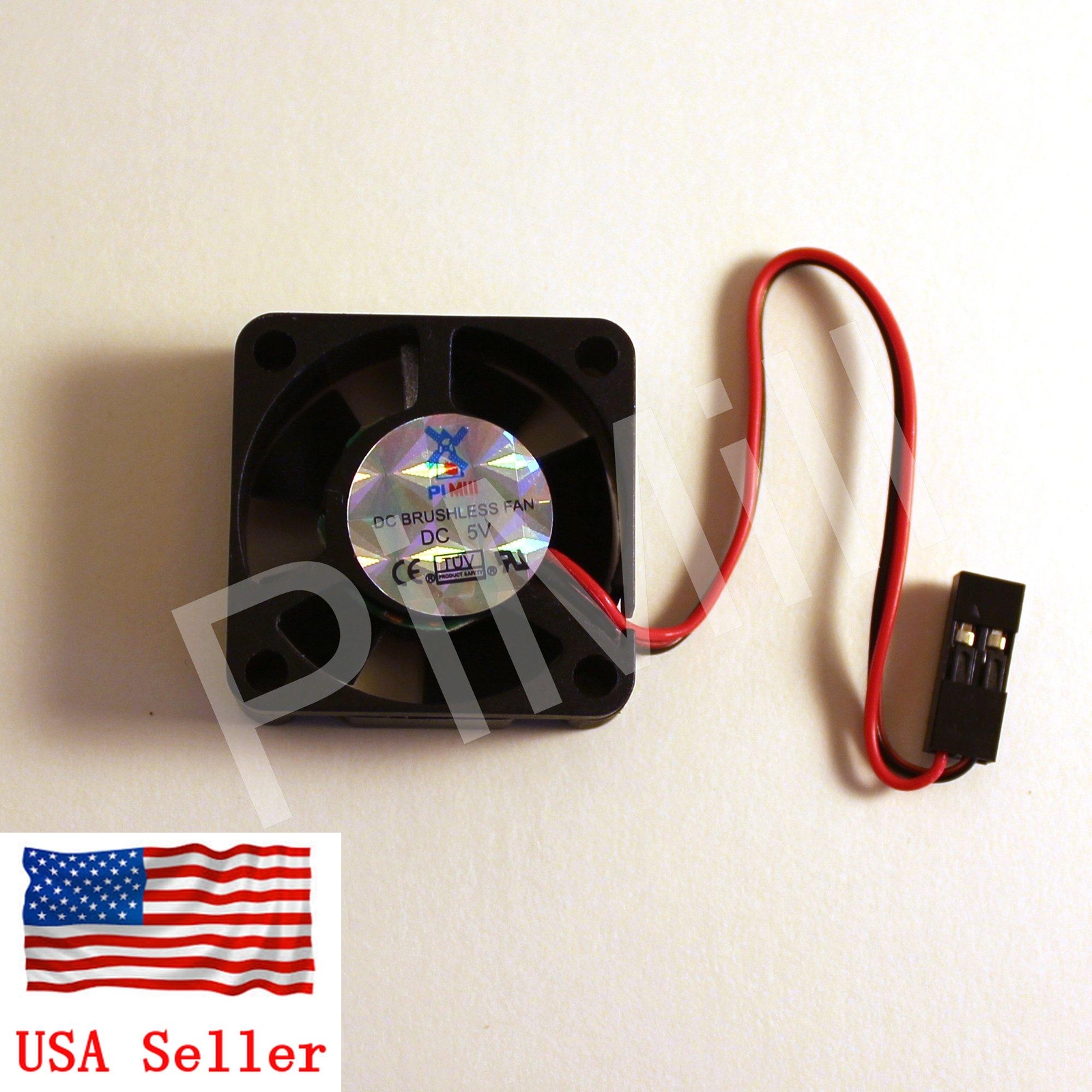 PiMill DC 5V 2pin 30x30MM Cooling Fan for Raspberry Pi 3 Model B B+ (B plus)