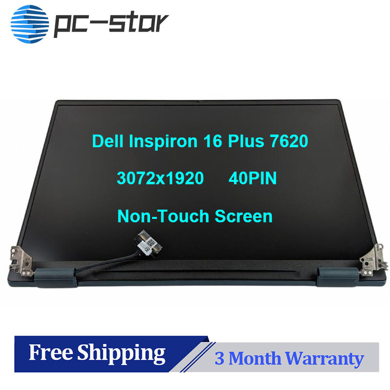 New Dell Inspiron 16 Plus 7620 16″ Complete QHD+ LCD Assembly T30JX Sky Blue
