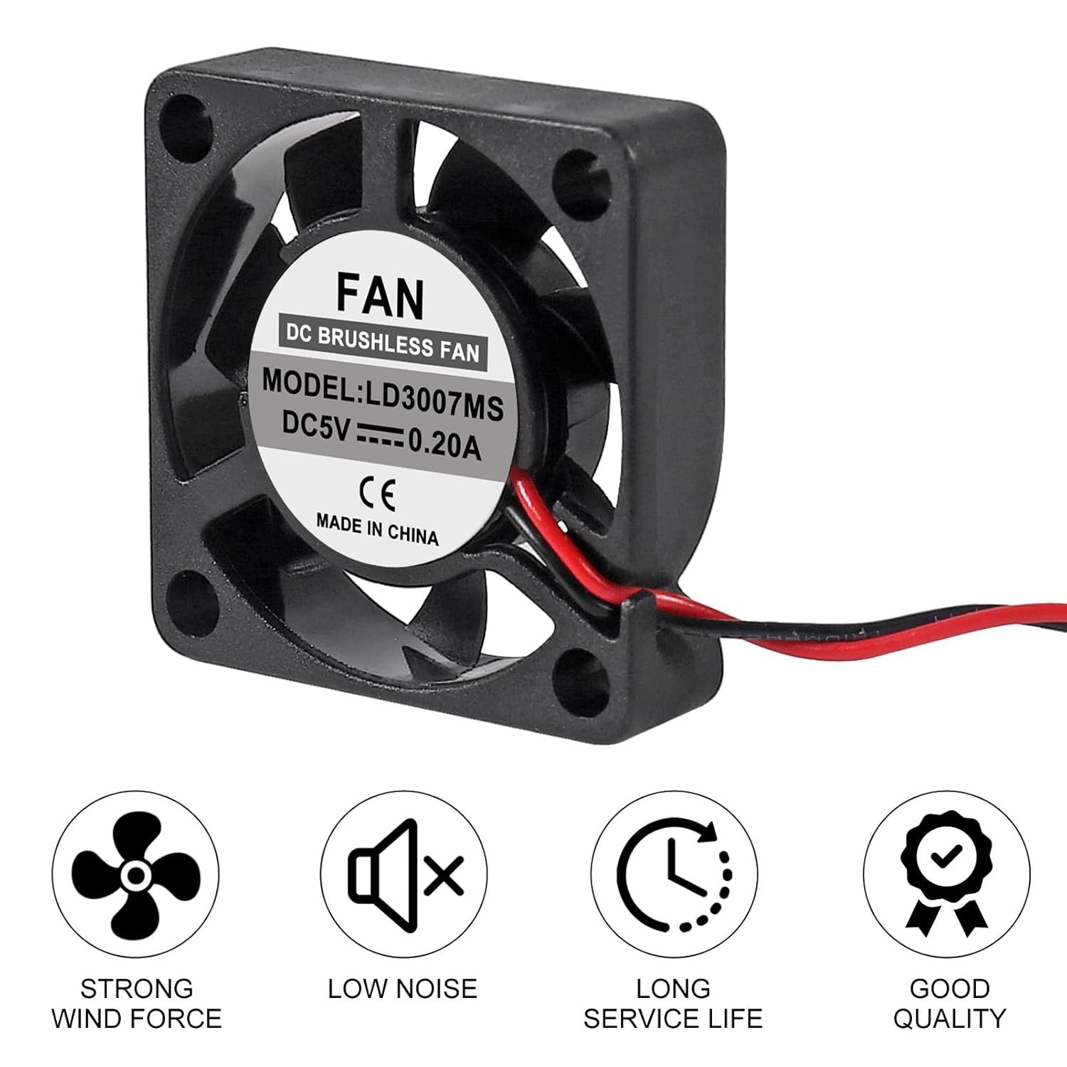 Compact 30x30x7mm Cooling Fans for Raspberry Pi – Quieter Operation at 15.92 dB