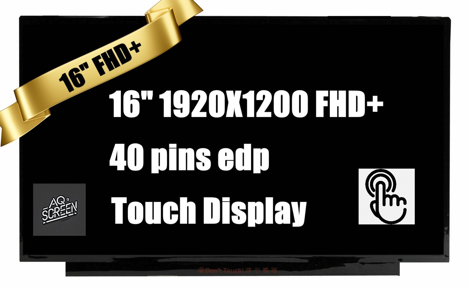 16″ WUXGA IPS Display LED LCD On-Cell Touchscreen B160UAK01.5 HW0A AUO37AD 40Pin