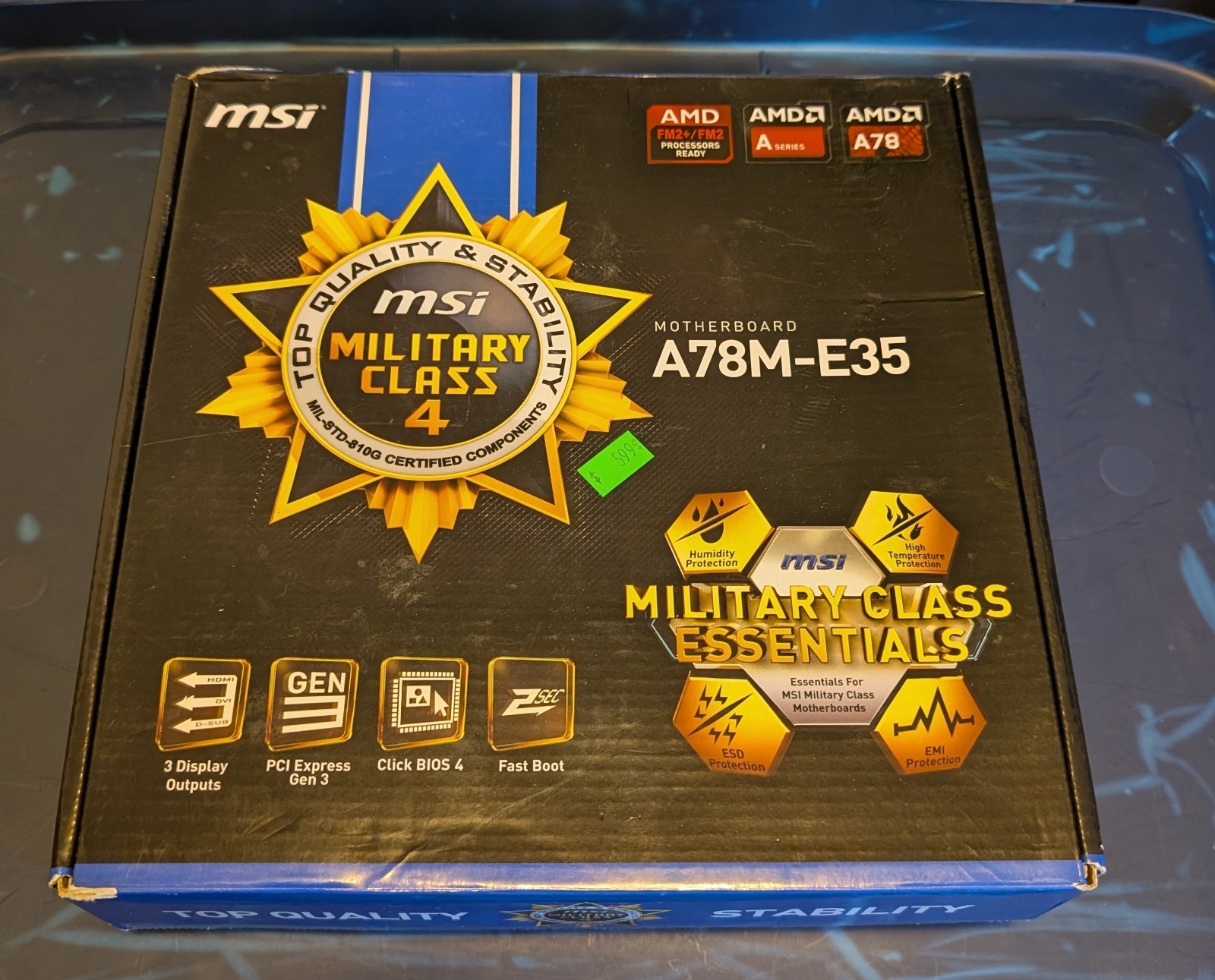 MSi A78M-E35, Socket FM2, AMD Motherboard