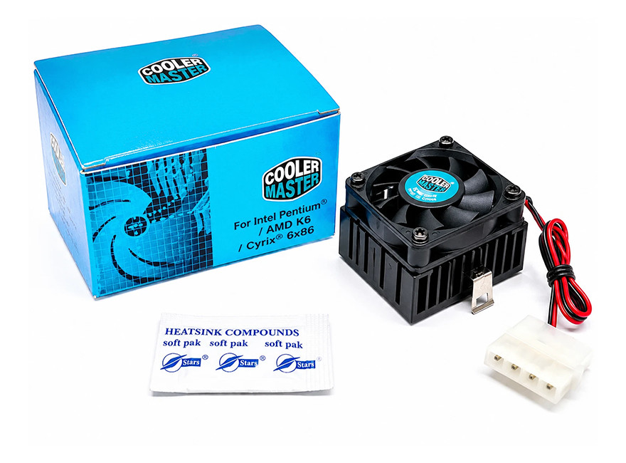 Cooler Master Socket 7 CPU Fan Heatsink Retail Box Pentium K6 K6-2 K6-III