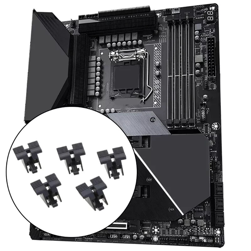 NEW *LOT OF X5* Universal PCIE 16X Slot Retention Clip Graphics Card Slot Socket