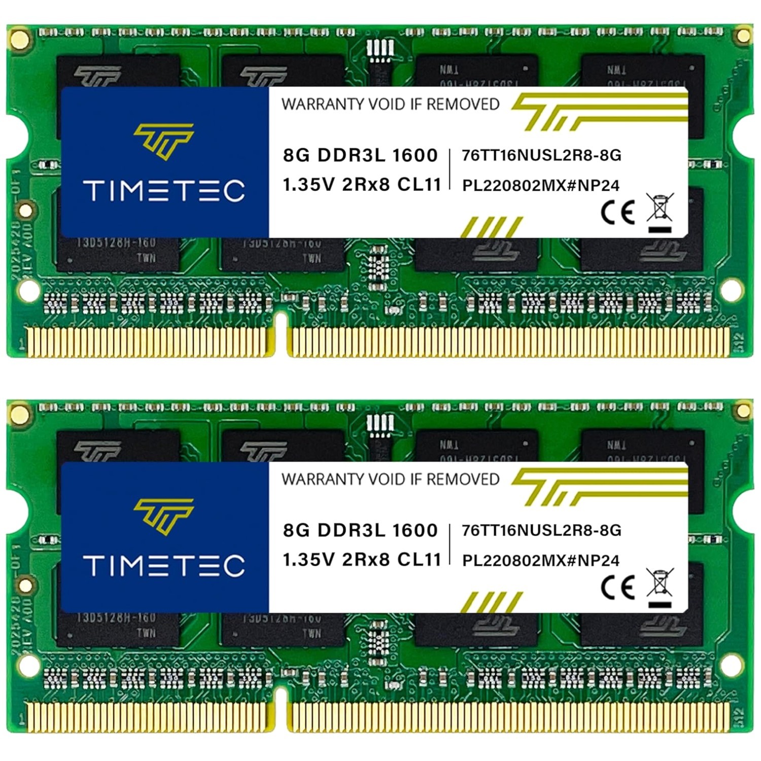 204-Pin Dual Rank Non ECC Laptop RAM
